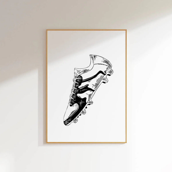 Fodboldsko Plakat - Sportssko til børn