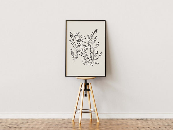 Galerie Flower plakaten er et smukt eksempel på moderne blomsterkunst