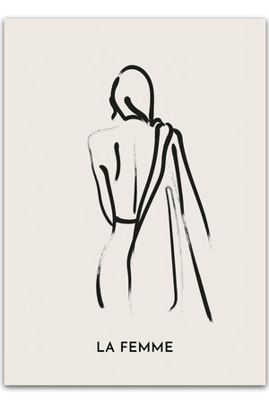 Galerie La Femme plakaten bringer et feminint og moderne udtryk ind i din indretning.