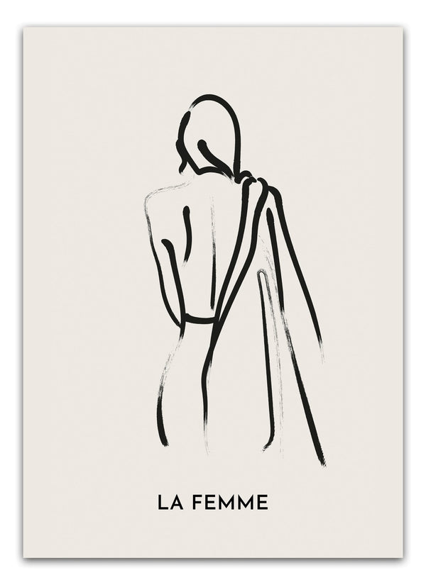 Galerie La Femme plakaten bringer et feminint og moderne udtryk ind i din indretning.