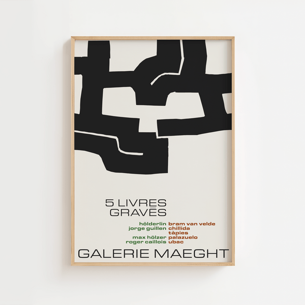 Galerie Maeght 5 Livres Plakat