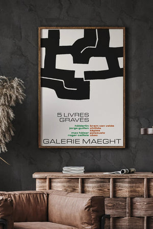 Galerie Maeght 5 Livres Plakat