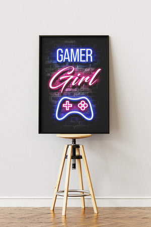 Gamer Girl - Gaming Plakat