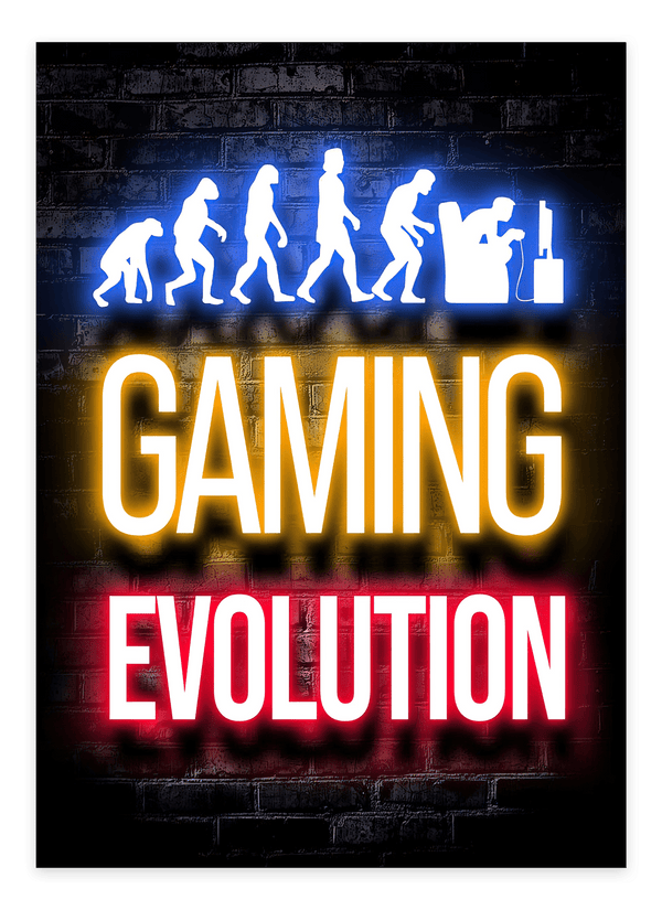 Gaming Evolution - Gaming Plakat