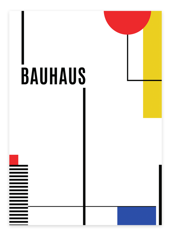 Geometri 2. Bauhaus Plakat