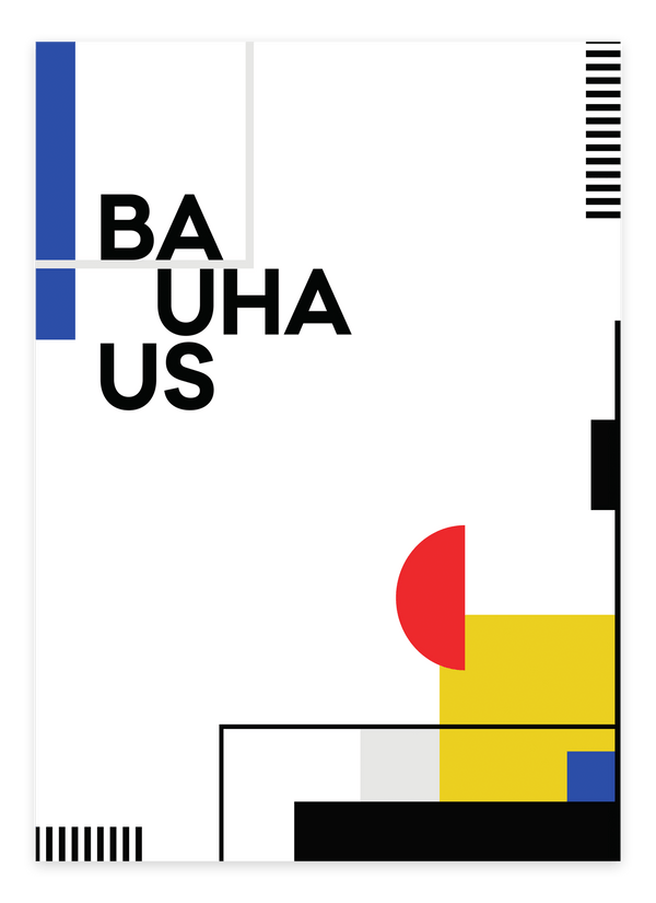 Geometri Bauhaus Plakat