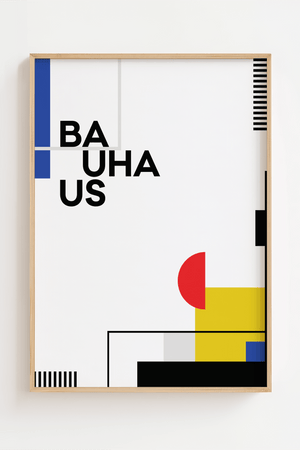Geometri Bauhaus Plakat