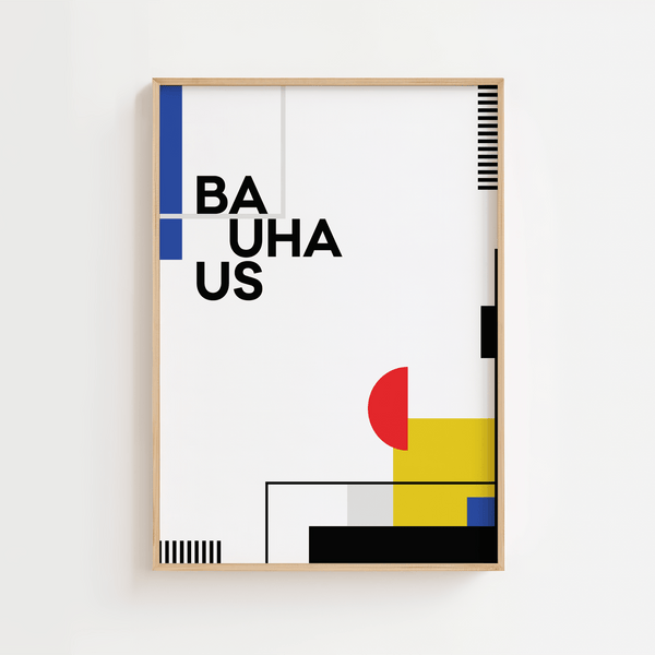 Geometri Bauhaus Plakat