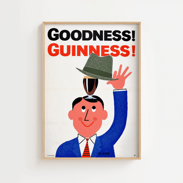 Guinness plakat – Goodness Guinness! | Retro reklameplakat