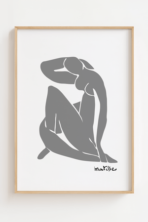 Grey Blue Madame Matisse Plakat