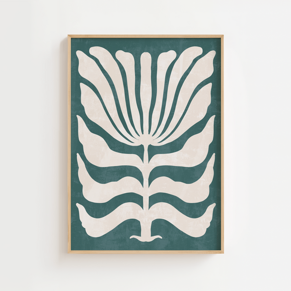 Grøn Sommerblomst Plakat