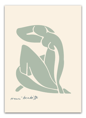 Grøn Matisse Plakat | "H. Madame" Poster | Køb Online idag