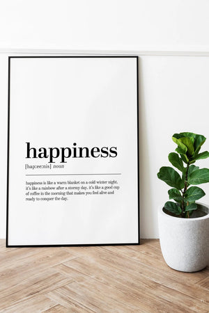 Happiness - Citatplakat