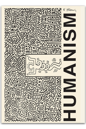 Keith Haring Plakat "Humanism Twirl"  | Køb Kunstplakater