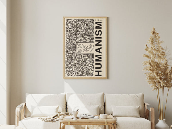 Keith Haring Plakat "Humanism Twirl"  | Køb Kunstplakater