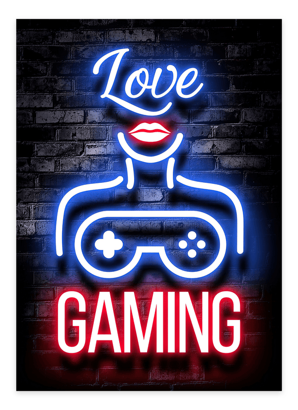"I love Gaming" - Gaming Plakat