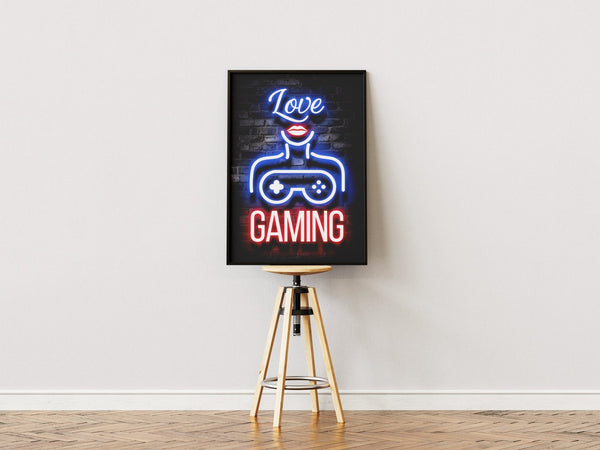 "I love Gaming" - Gaming Plakat