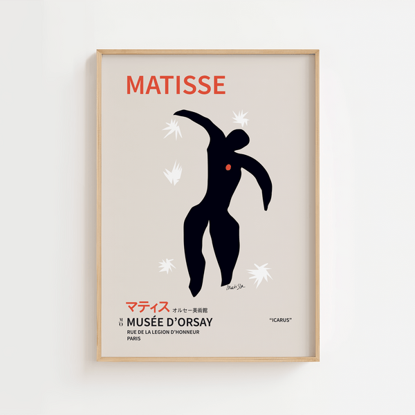 Ikaros – Matisse Plakat fra Musée d'Orsay