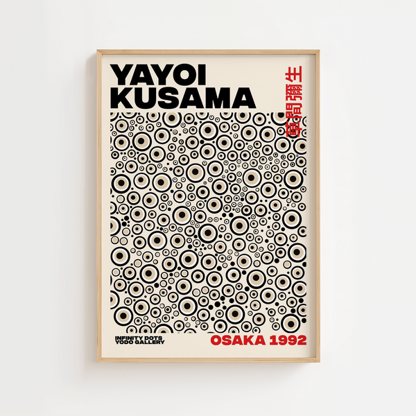Kusama Osaka Plakat | Farverig Kunstplakat med Japansk Præg
