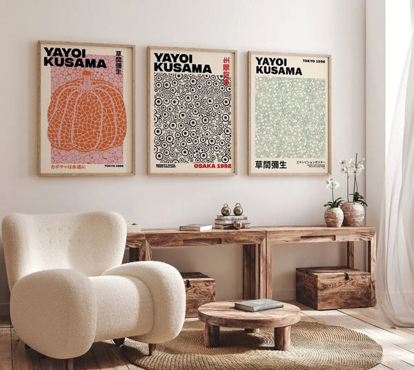 Kusama Osaka Plakat | Farverig Kunstplakat med Japansk Præg

