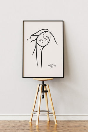 La Femme - Silhouette Plakat | Elegant & Stilren Kunst