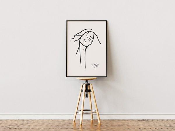 La Femme - Silhouette Plakat | Elegant & Stilren Kunst