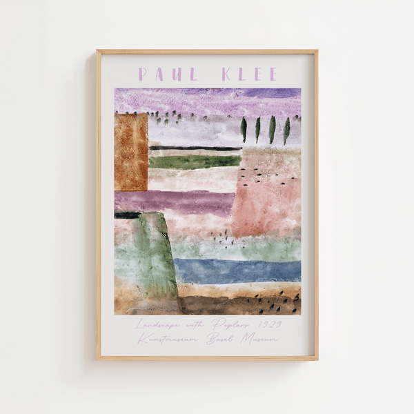 Landscape With Poplary Red Paul Klee Plakat