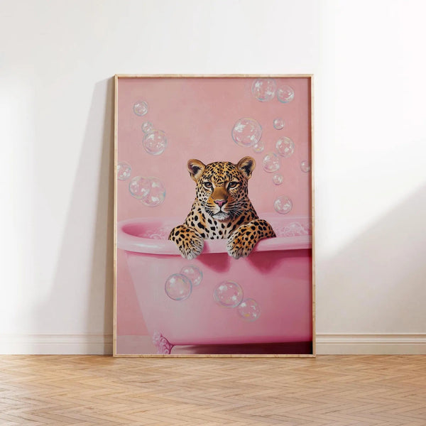 Leopard i badekar