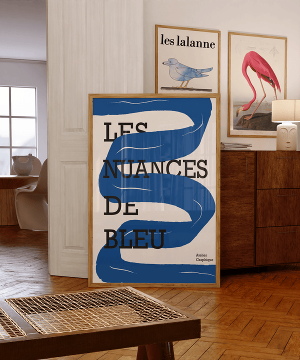 Les Nuances De Bleu Plakat