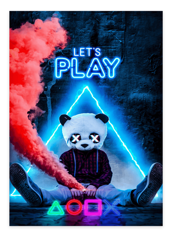 "Let’s Play" - Gaming Plakat