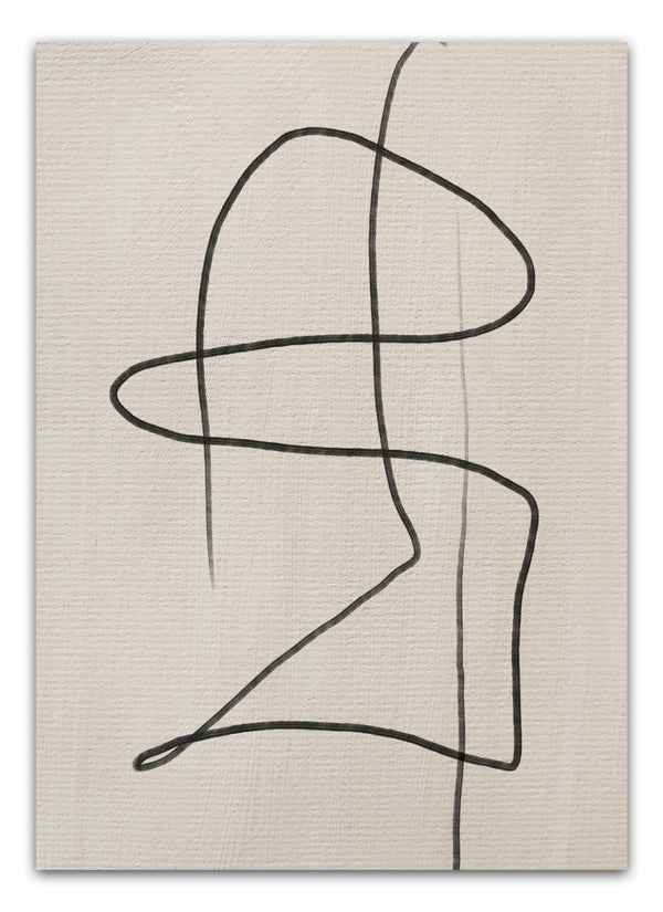 Das Leben ist kein geradliniges Poster 