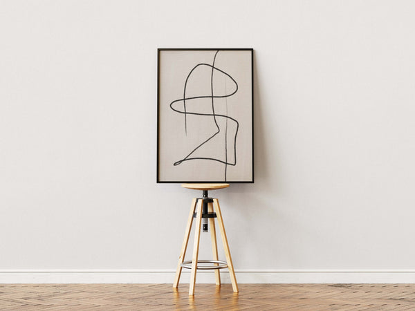 Das Leben ist kein geradliniges Poster 