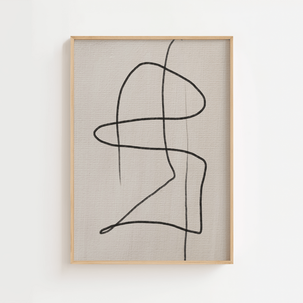 Life Is Not A Straight Line Plakat