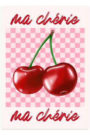 fransk charme med Ma Chérie - Pink Plakat