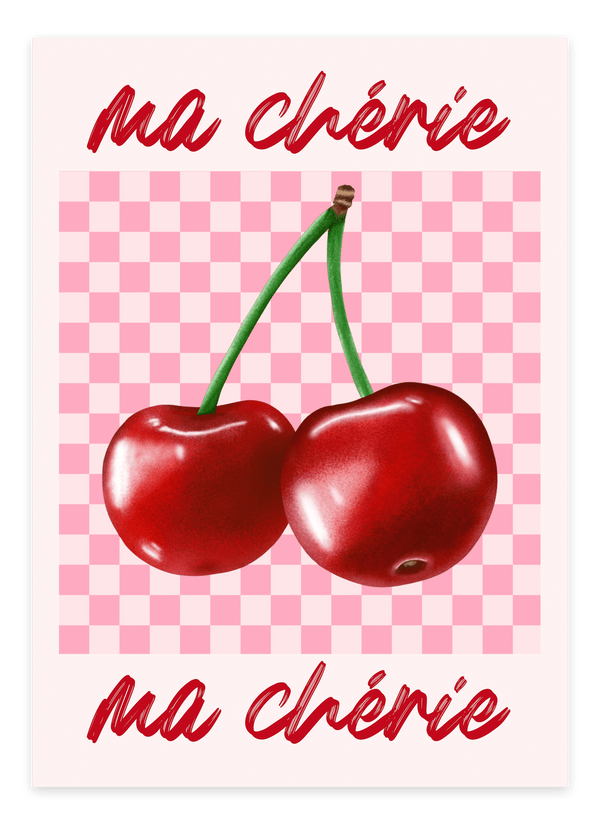 fransk charme med Ma Chérie - Pink Plakat