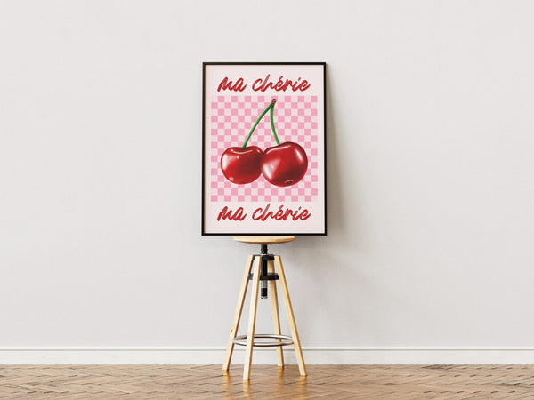 fransk charme med Ma Chérie - Pink Plakat