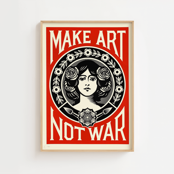 Make Art Not War Plakat