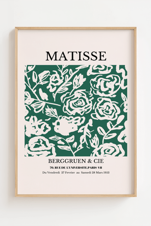 Matisse Grøn Rose Plakat