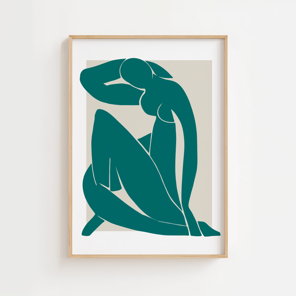 Mørkegrøn Madame Plakat