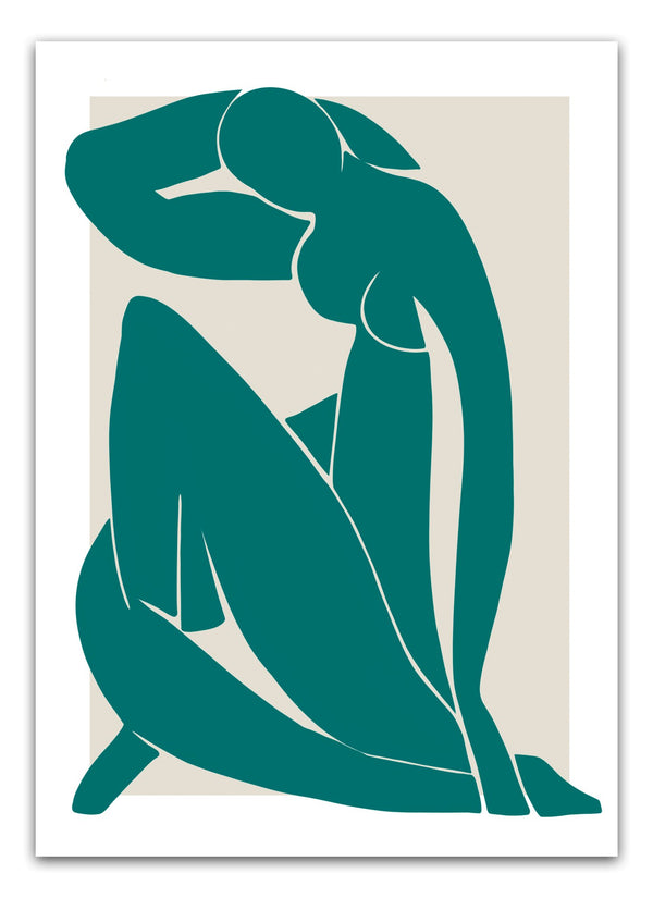 Mørkegrøn Madame Plakat