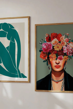 Mørkegrøn Madame Plakat