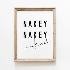 NAKEY NAKEY naked Plakat