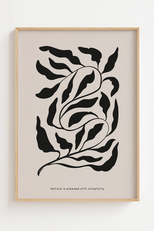 Nature Is Pleased With Simplicity Plakat