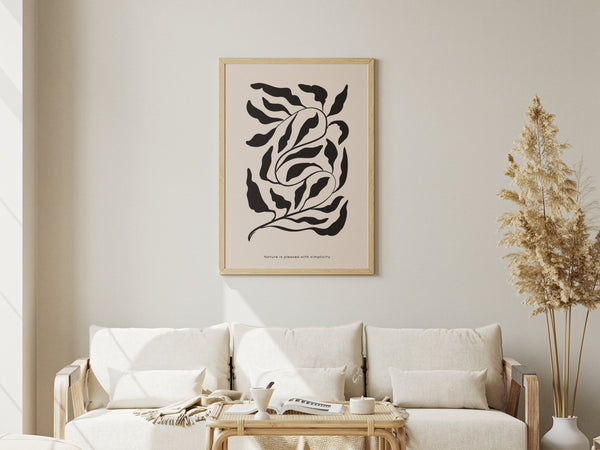 Nature Is Pleased With Simplicity Plakat