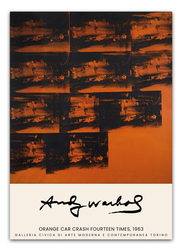 Orange Car Crash - Andy Warhol Plakat