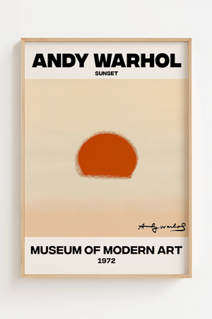 Orange Sunset - Andy Warhol Plakat