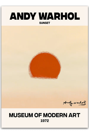 Orange Sunset - Andy Warhol Plakat