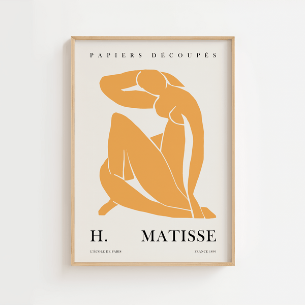 Papiers Découpés Orange Plakat