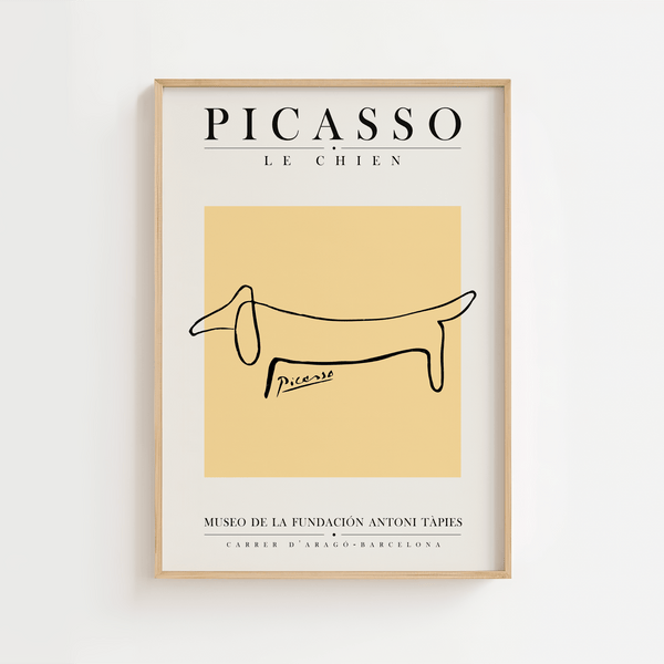 Picasso Le Chien Plakat