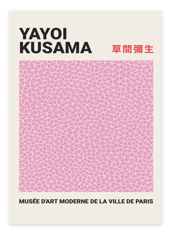 Pink Stration - Yayoi Kusama Plakat